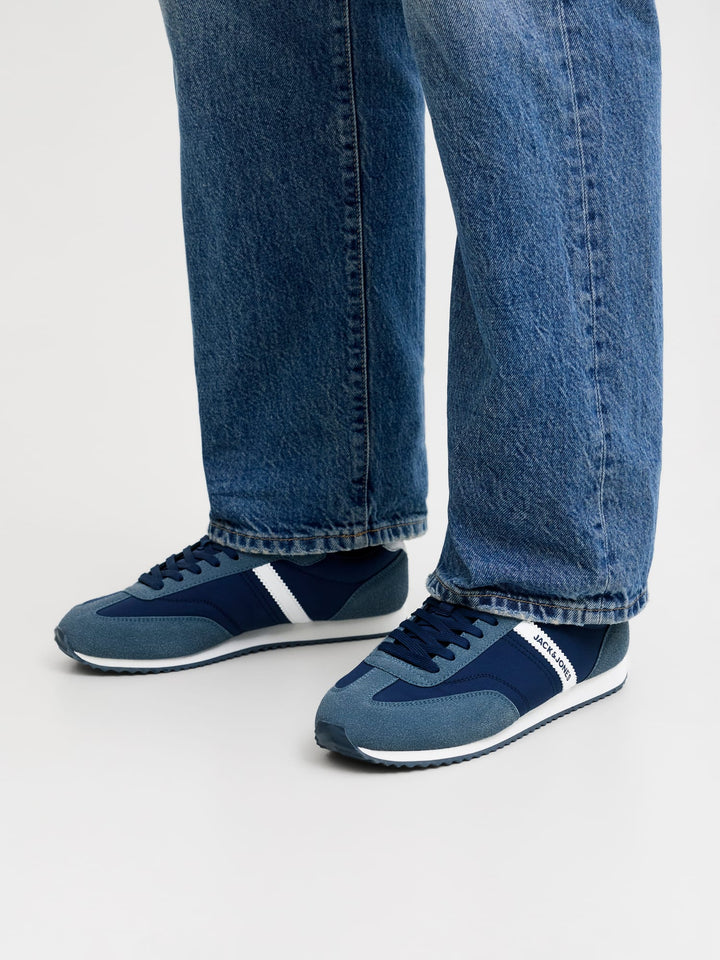 Jack & Jones JFWBURTON RUNNER sneakers blauw – heren - Blauw Dessin