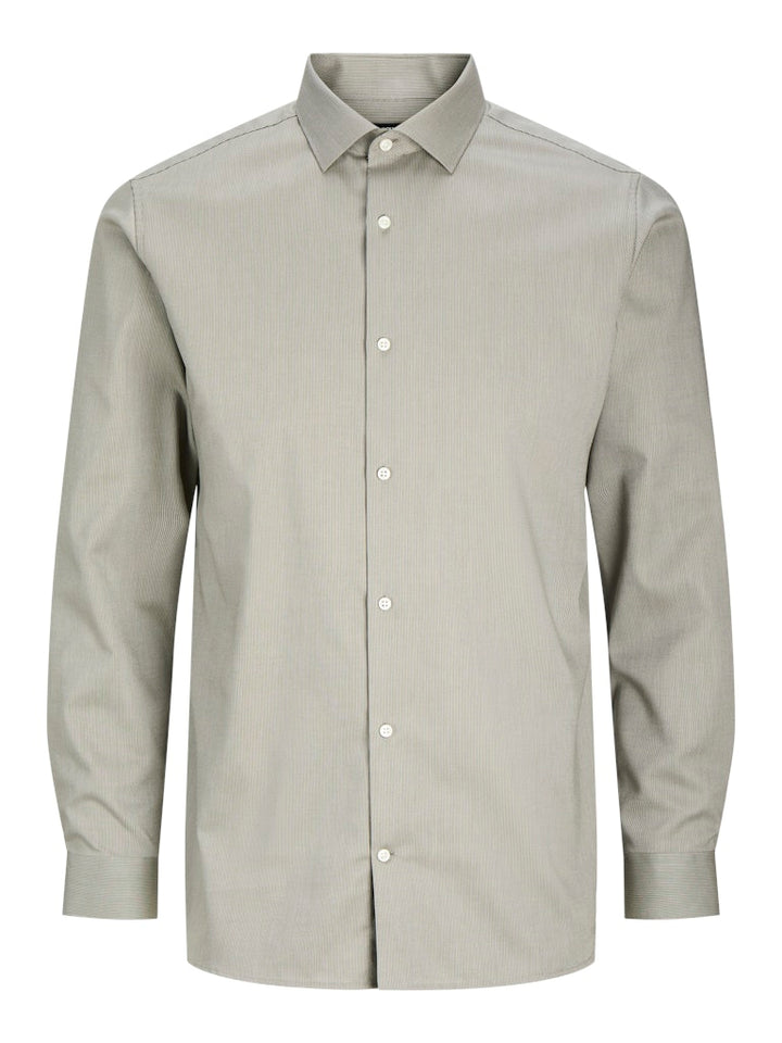 Jack & Jones 12227385 Parker overhemd l/m heren - groen dessin