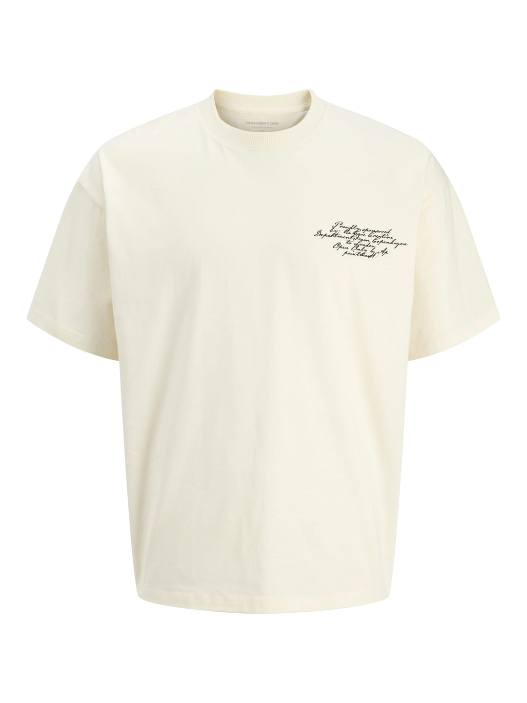 Jack & Jones T-shirt Dust ecru – heren