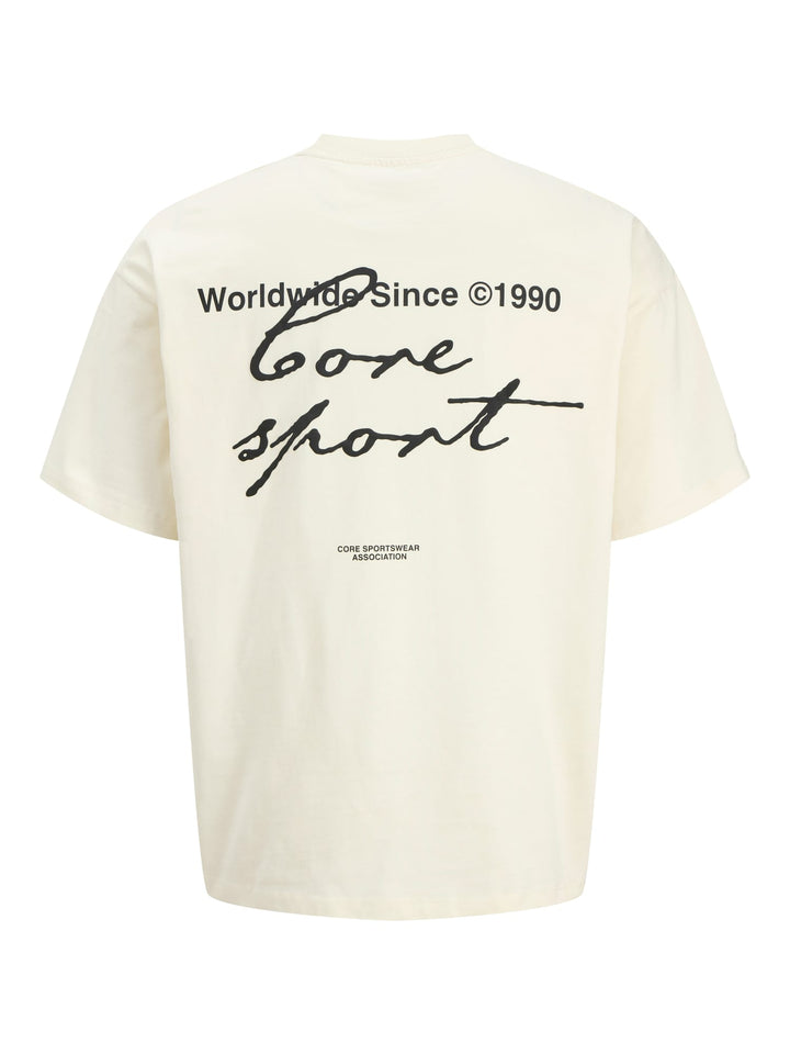 Jack & Jones T-shirt Dust ecru – heren