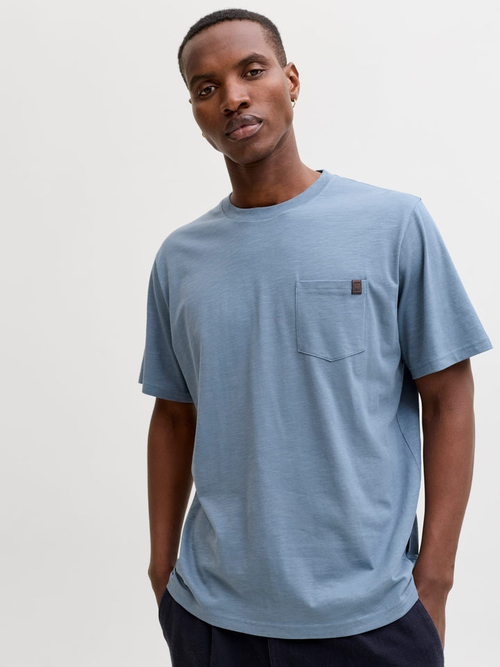 Jack & Jones T-shirt k/m rafblauw – heren