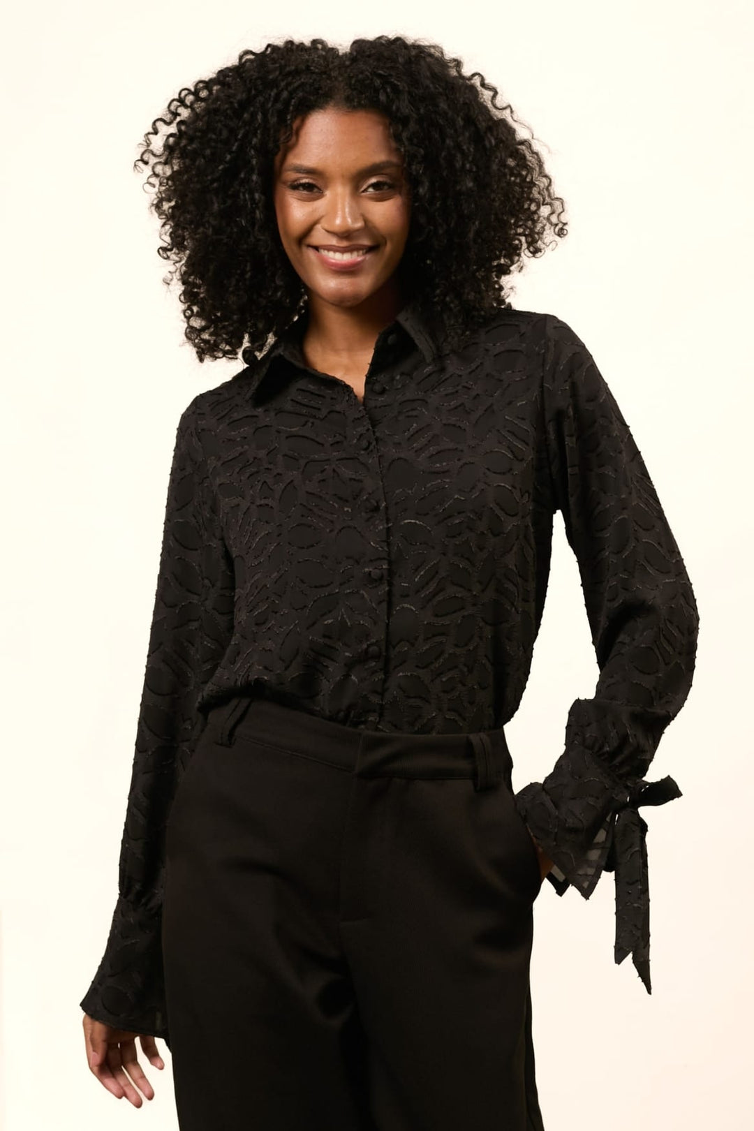 Lofty Manner Blouse Mette - dames zwart