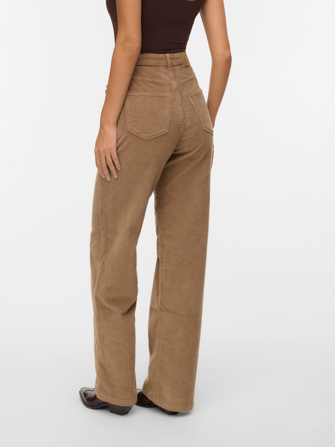 VERO MODA 10315350 Tessa lange broek dames licht bruin - L34