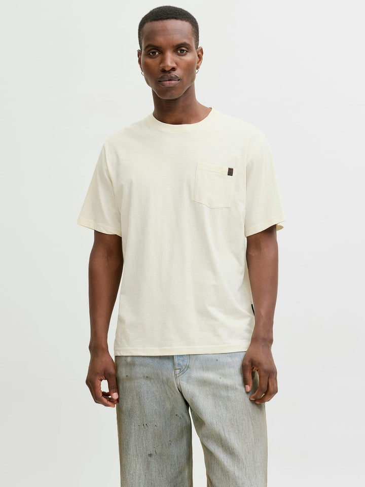 Jack & Jones T-shirt Dover ecru – heren