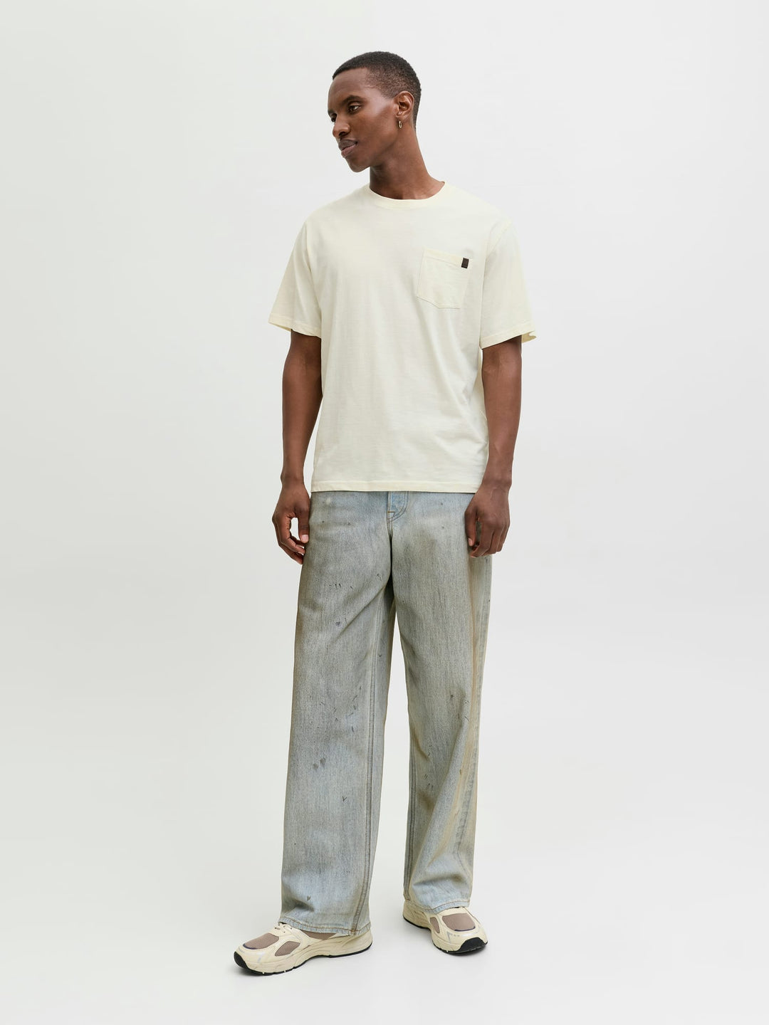 Jack & Jones T-shirt Dover ecru – heren