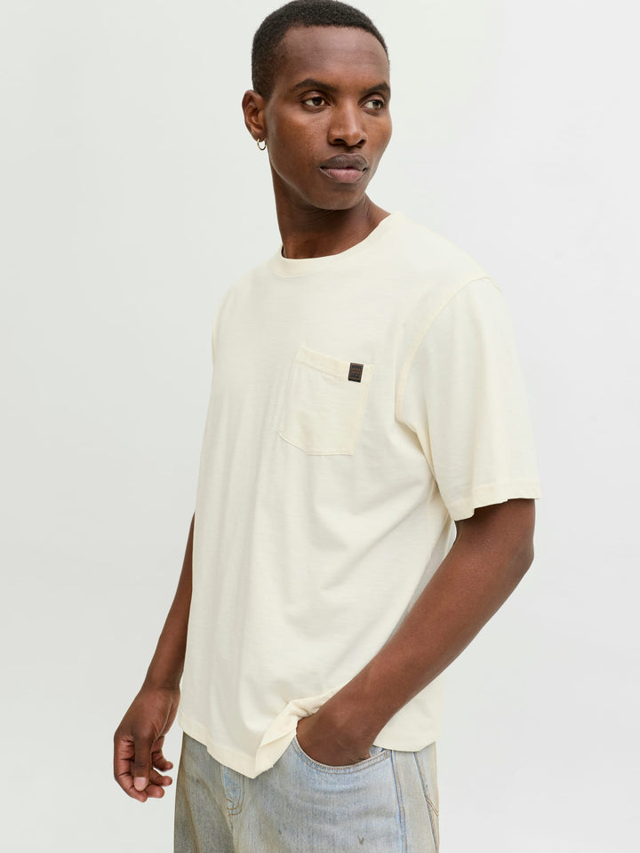 Jack & Jones T-shirt Dover ecru – heren