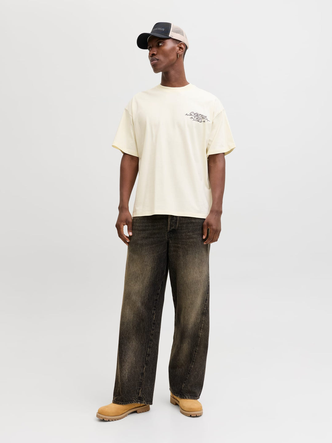 Jack & Jones T-shirt Dust ecru – heren
