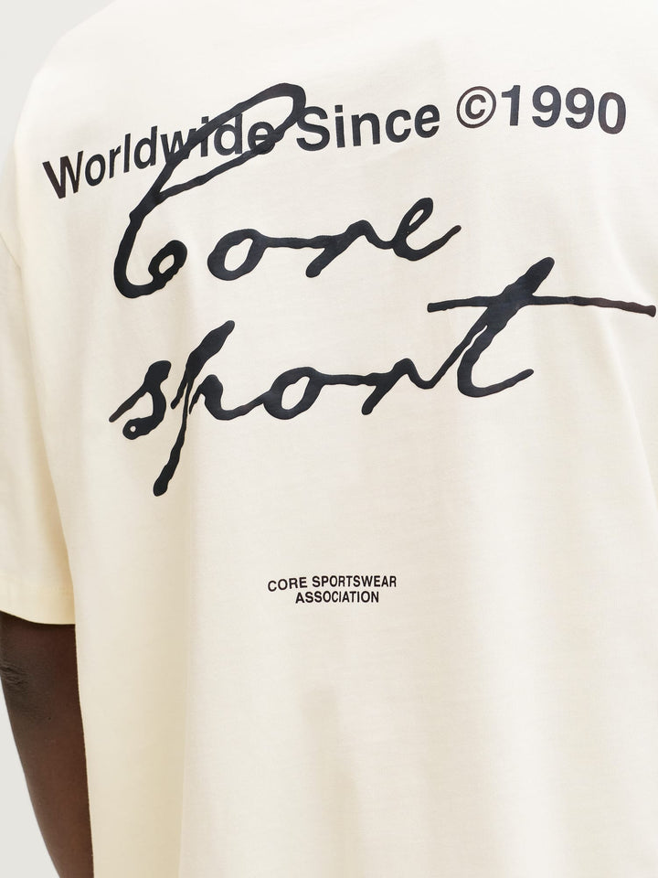 Jack & Jones T-shirt Dust ecru – heren