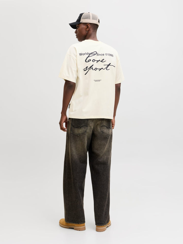 Jack & Jones T-shirt Dust ecru – heren