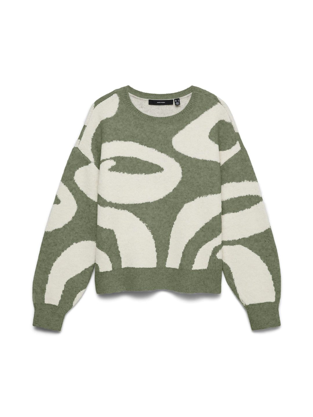 VERO MODA 10310862 lara trui dames groen dessin