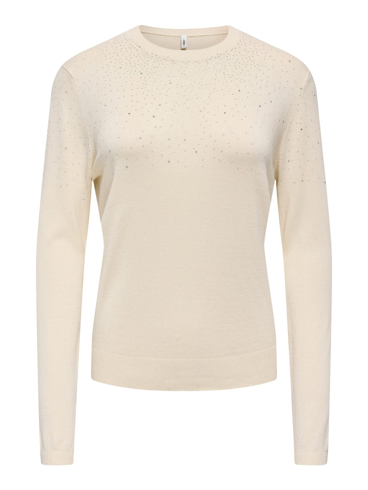 Only 15355228 Anabella trui ecru dessin – dames