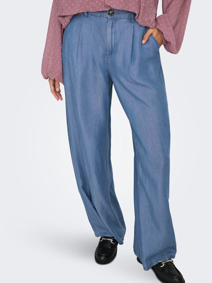 Jacqueline de Yong 15283508 Jasper lange broek blue denim - L32