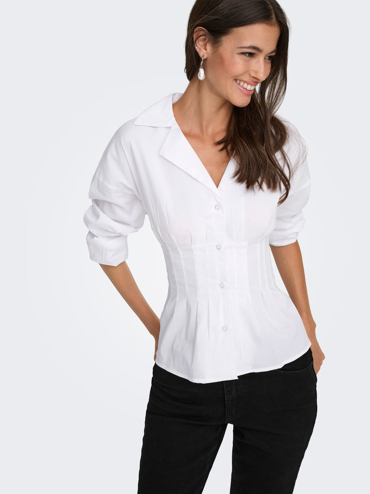 Jacqueline de Yong blouse l/m dames wit – 15375041 Mio