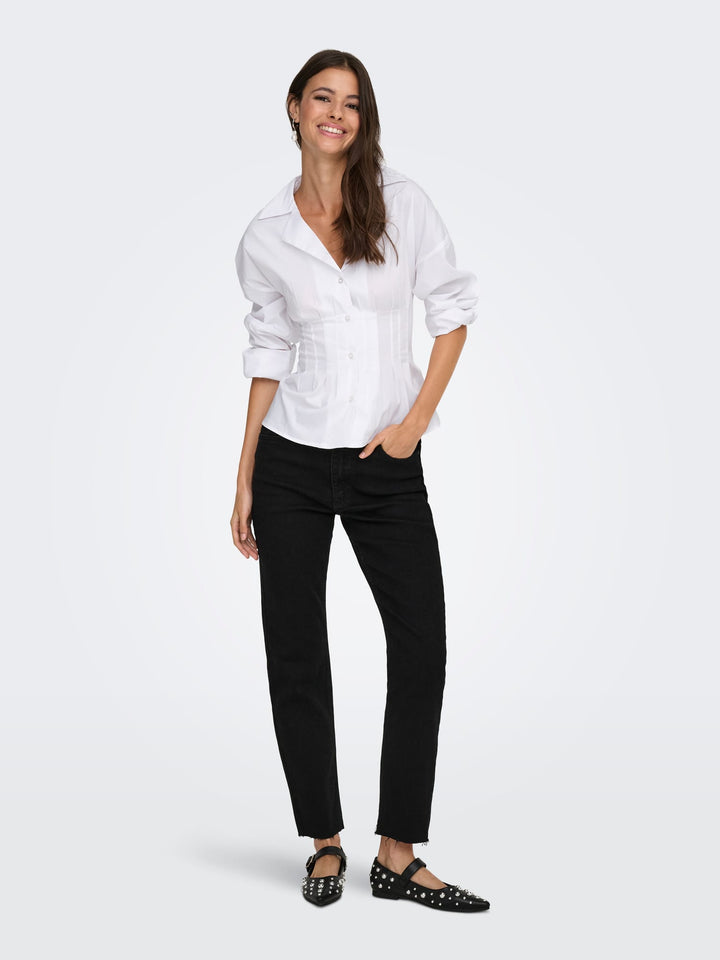 Jacqueline de Yong blouse l/m dames wit – 15375041 Mio