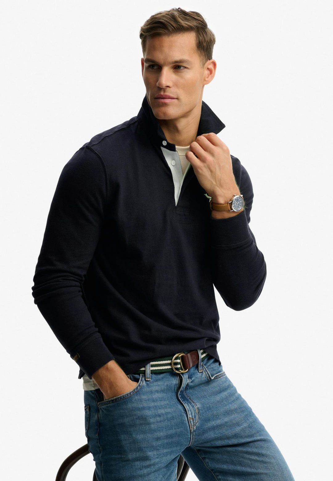 Superdry t-shirt lichtblauw – heren