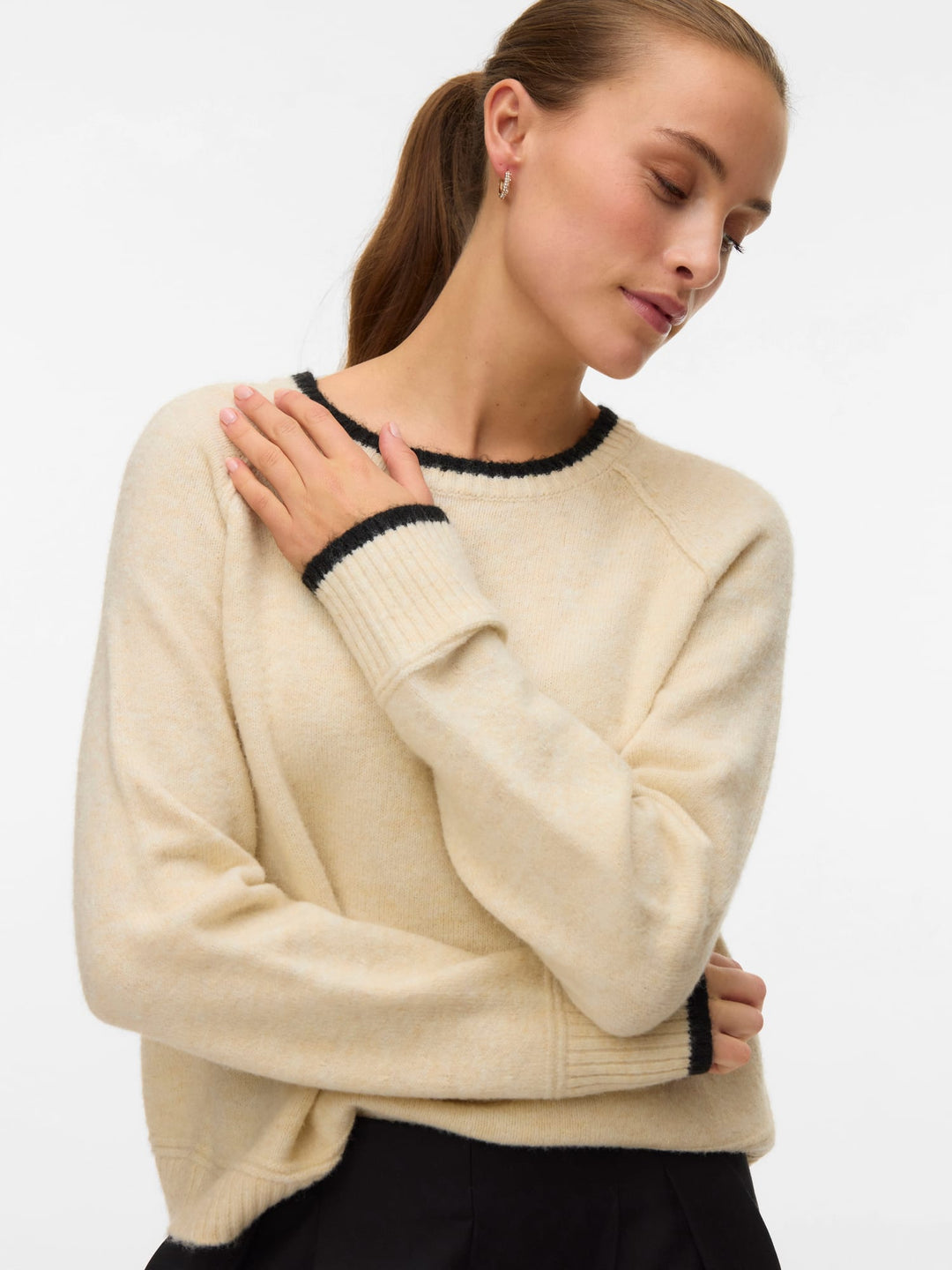 VERO MODA Aquarius trui ecru – dames