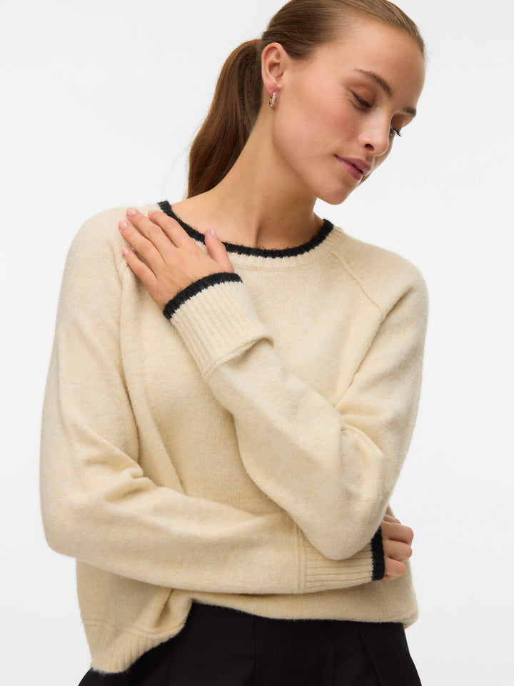 VERO MODA Aquarius trui ecru – dames