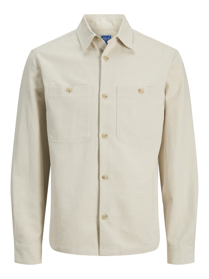 Jack & Jones 12291955 Rayle overhemd l/m ecru dessin – heren