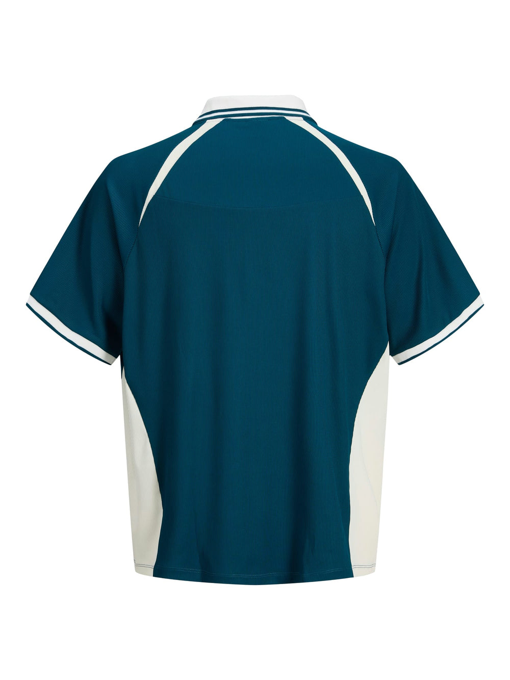 Jack & Jones 12293062 Club ribbed polo k/m groen dessin