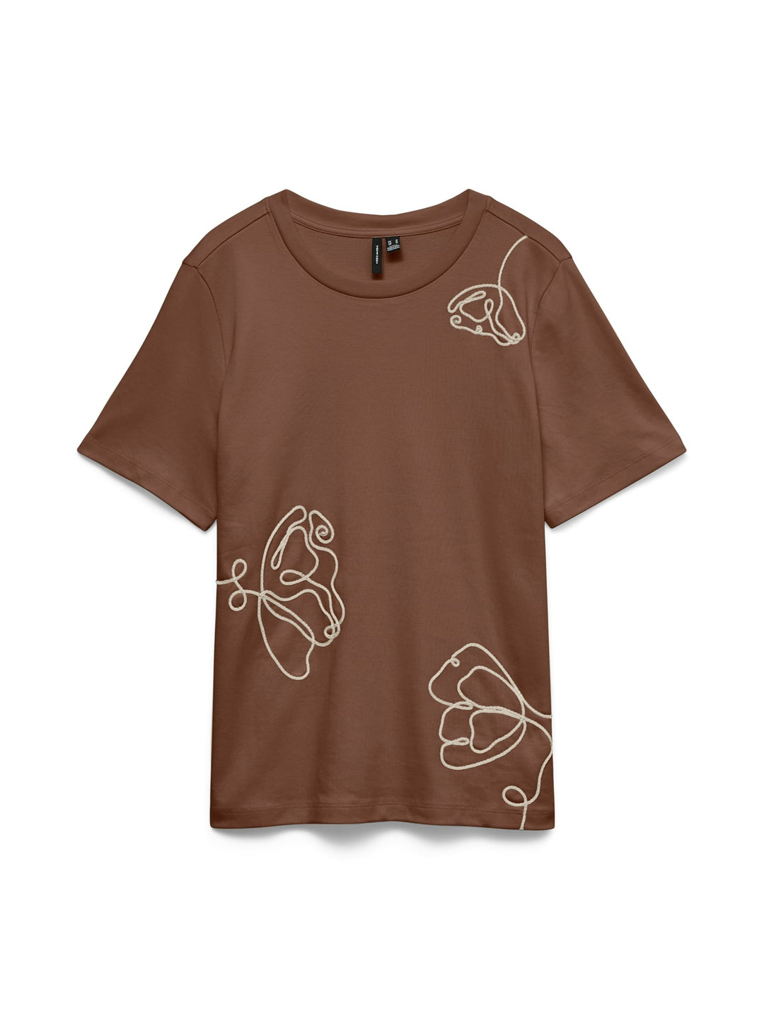 VERO MODA 10348271 Irene T-shirt k/m bruin dessin