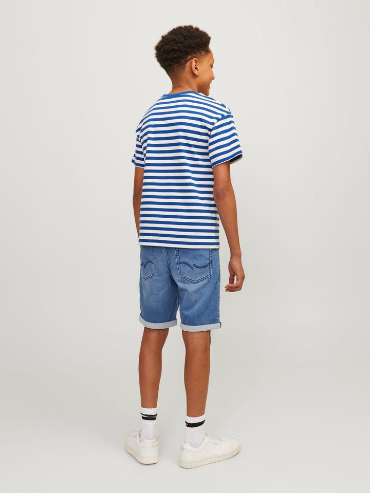 Jack & Jones Kids JJIRICK JJICON shorts – jongens - Blue Denim
