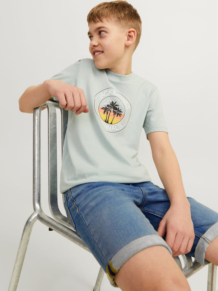 Jack & Jones JJIRICK denim short – jongens - Blue Denim