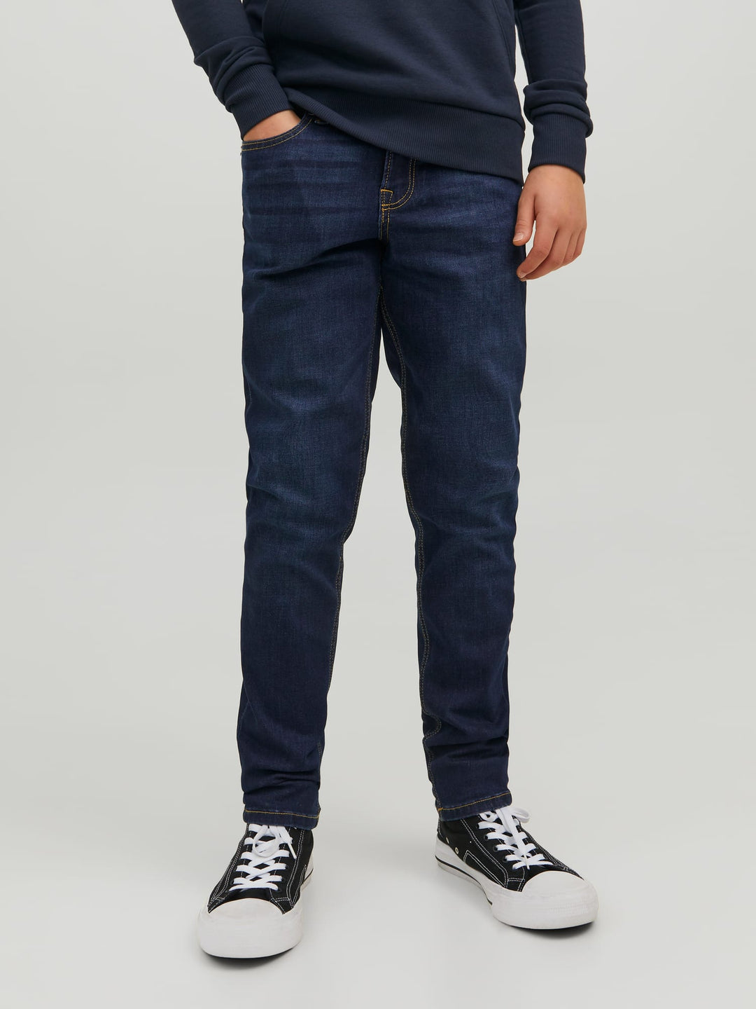 Jack & Jones JJIGLENN slim fit jeans blue denim – jongens