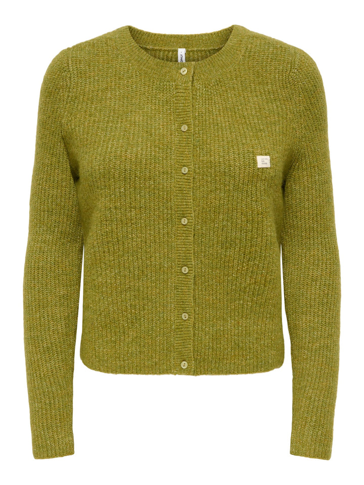 Only 15378144 Vigga vest gebreid dames groen