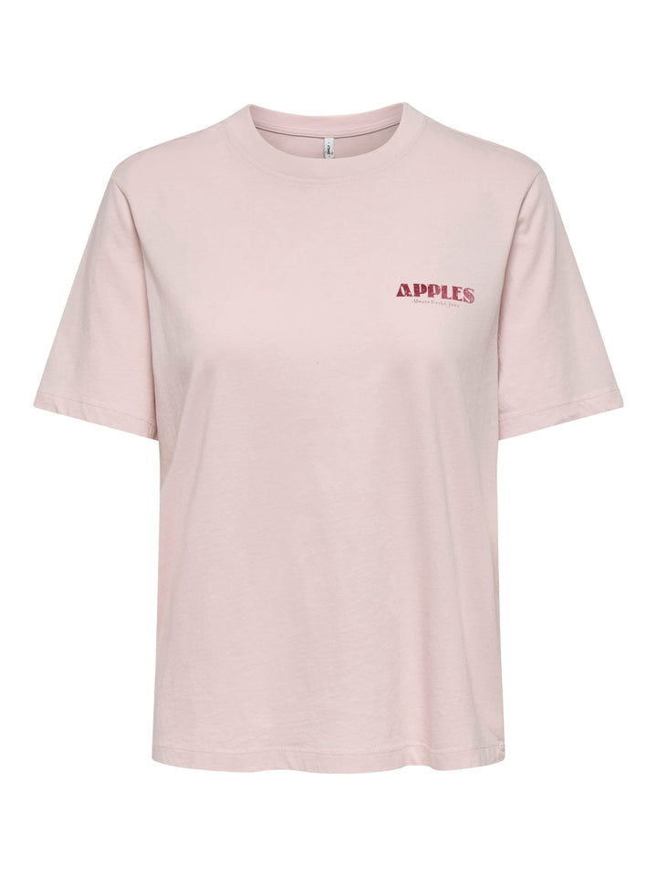 Only ONLLUCY MONJA S/S Top licht roze – dames t-shirt