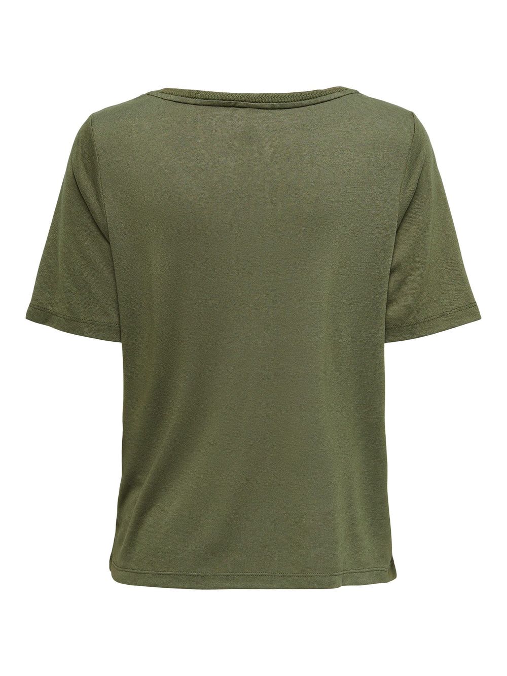 Only ONLELISE S/S V-NECK TOP army – dames t-shirt