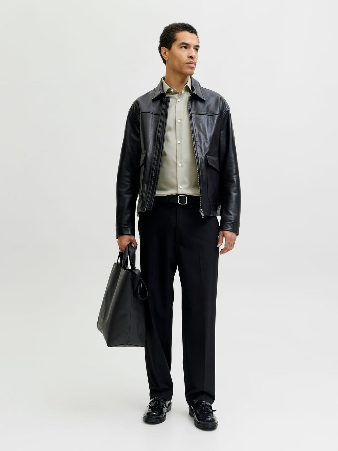 Jack & Jones 12227385 Parker overhemd l/m heren - groen dessin