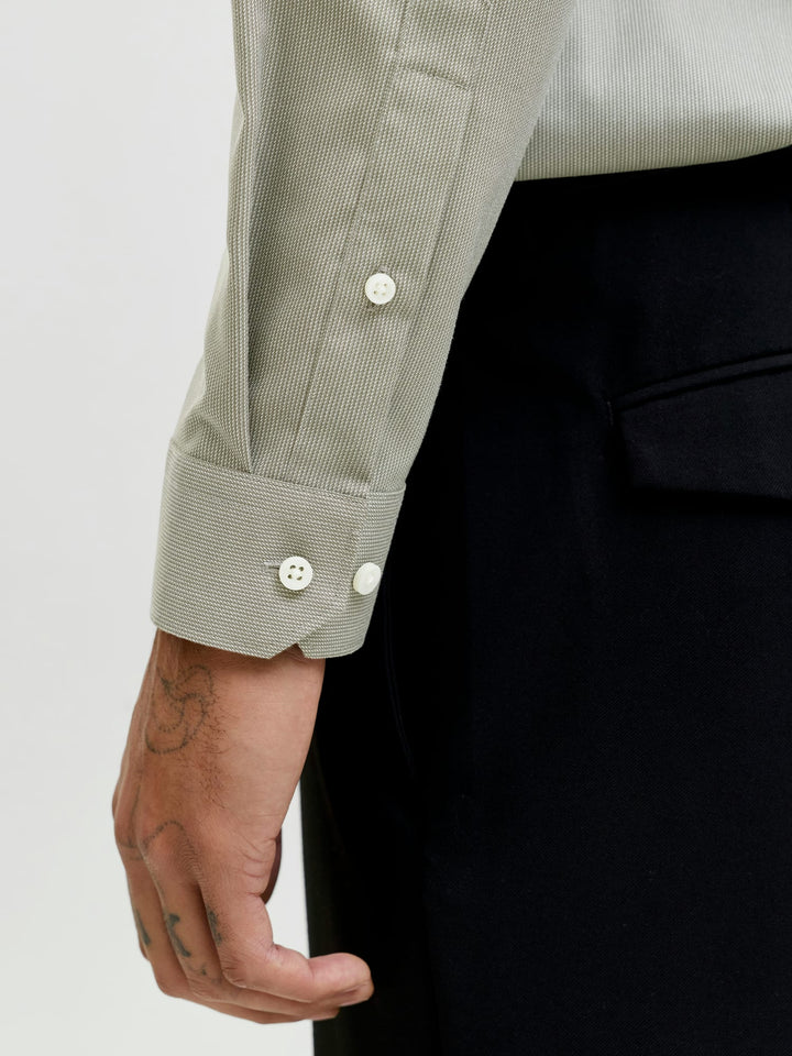 Jack & Jones 12227385 Parker overhemd l/m heren - groen dessin