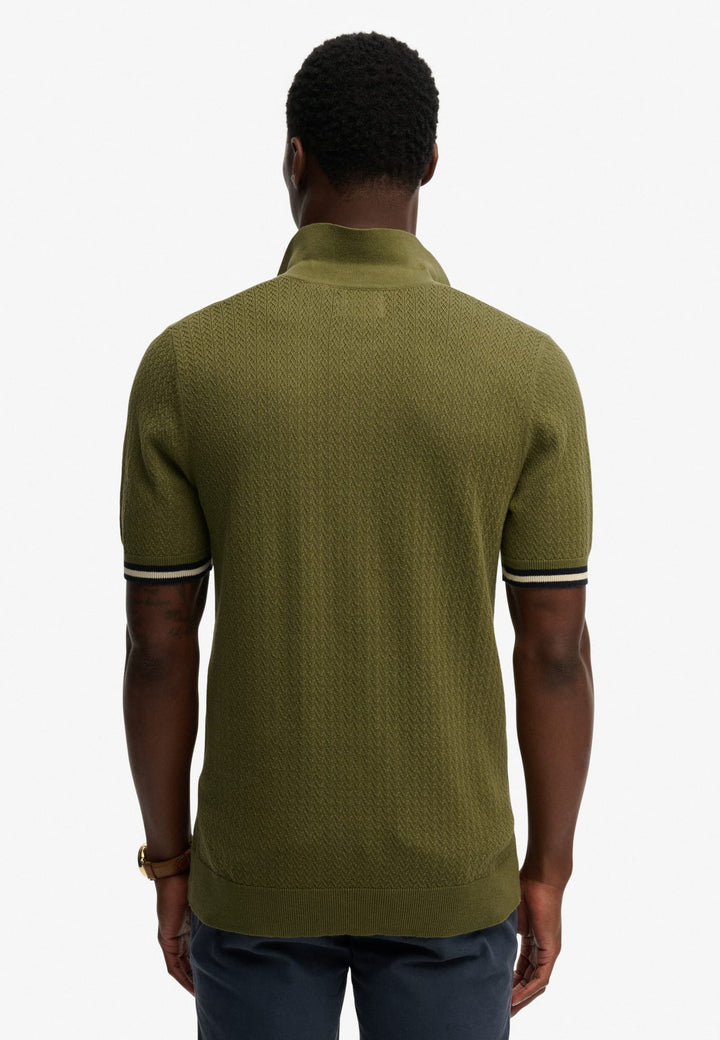 Superdry polo k/m heren army – M1110458A