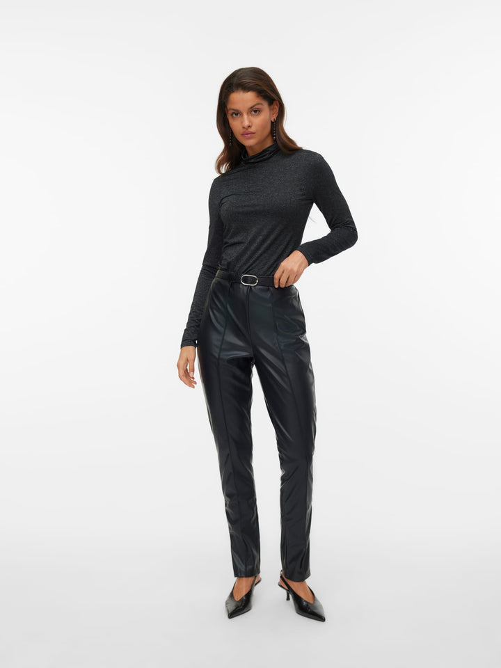 VERO MODA Lava t-shirt l/m zwart dessin – dames
