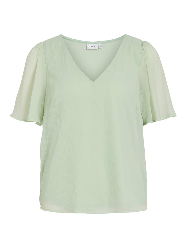 Vila Falia V-Hals top mint – dames