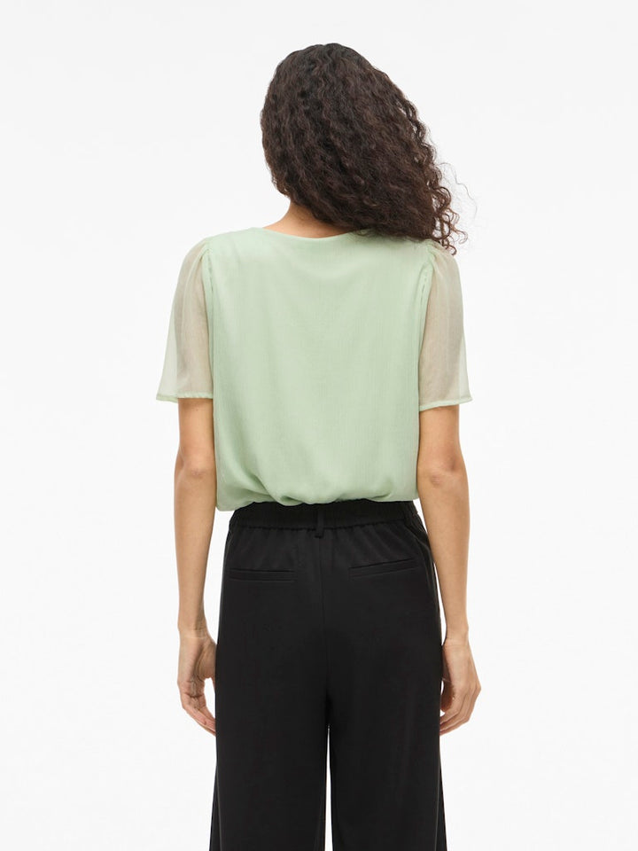 Vila Falia V-Hals top mint – dames
