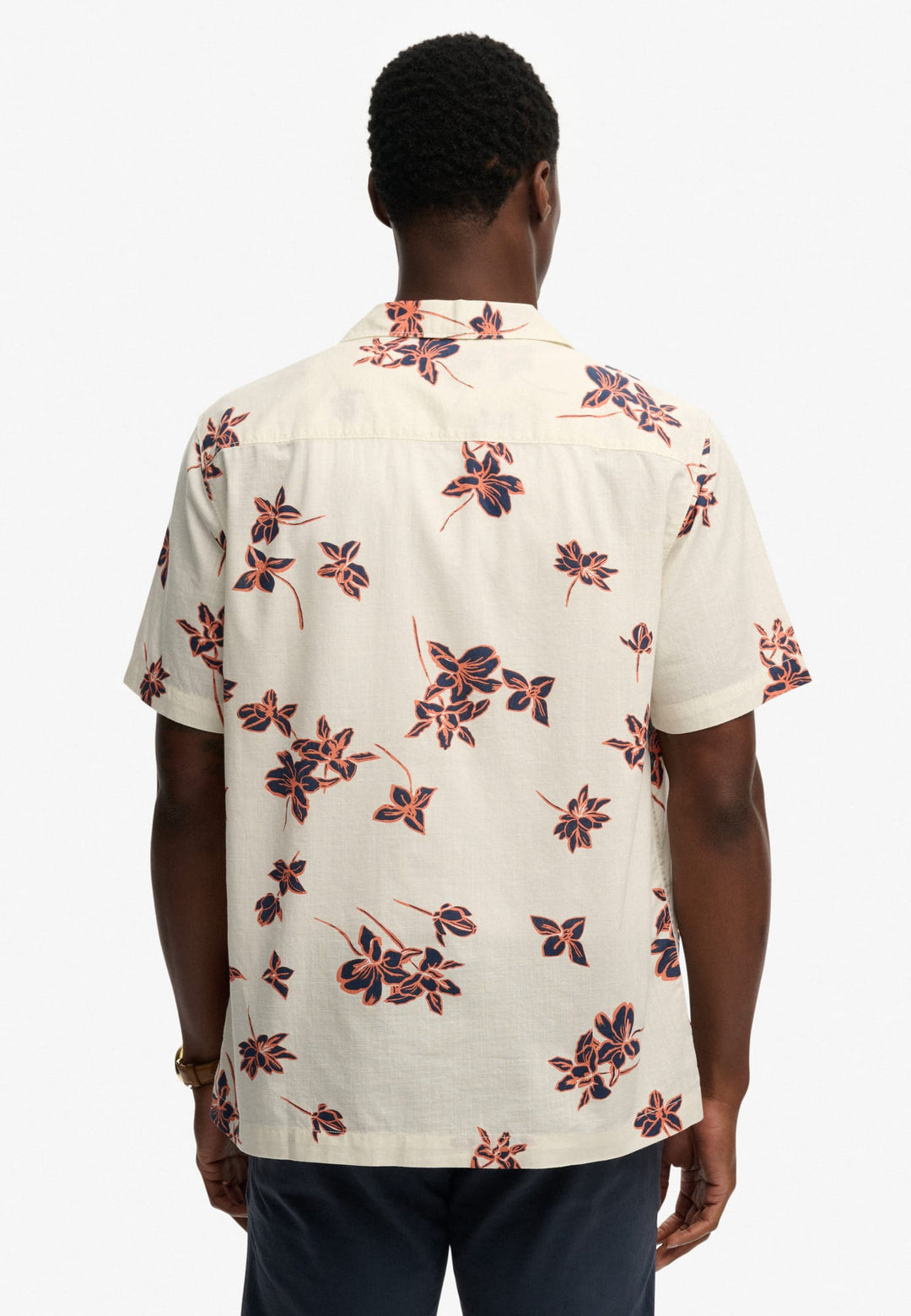 Superdry Cabana Poolside Overhemd – heren - Ecru Dessin