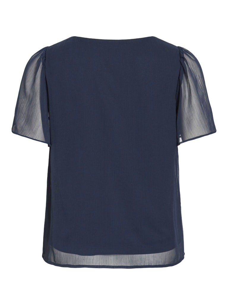 Vila Falia V-hals top navy – dames