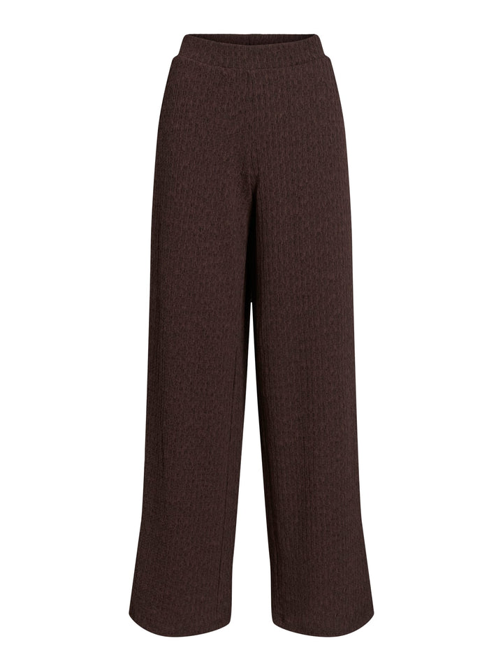 Vila 14117522 meresa lange broek bruin – dames