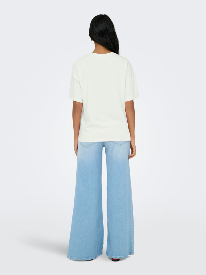 Jacqueline de Yong Carla T-shirt off-white – dames