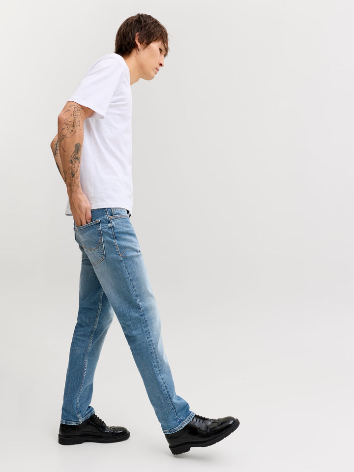 Jack & Jones Clark jeans regular fit – heren - Blue Denim - L34