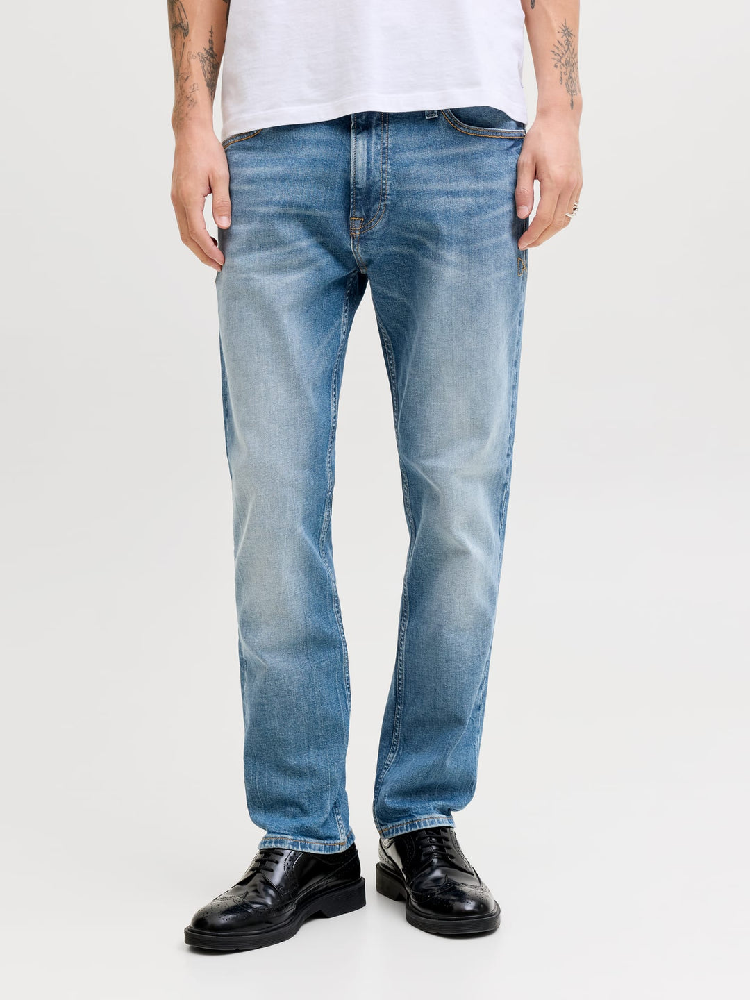 Jack & Jones Clark jeans regular fit – heren - Blue Denim - L34
