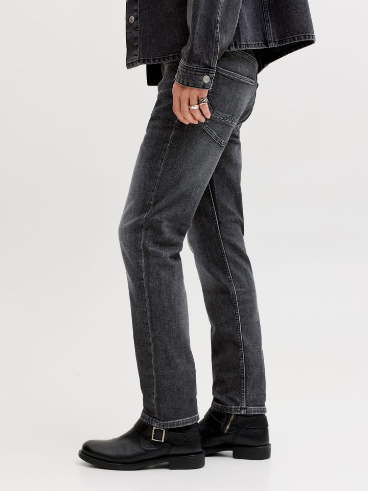 Jack & Jones 12278239 Clark jeans regular fit – heren - Black Denim - L32
