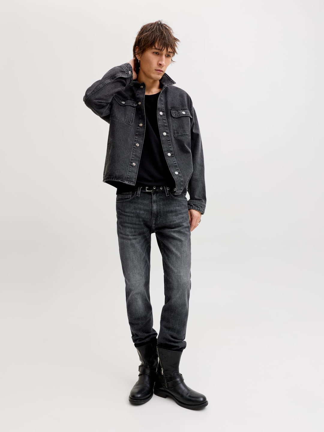 Jack & Jones 12278239 Clark jeans regular fit – heren - Black Denim - L32