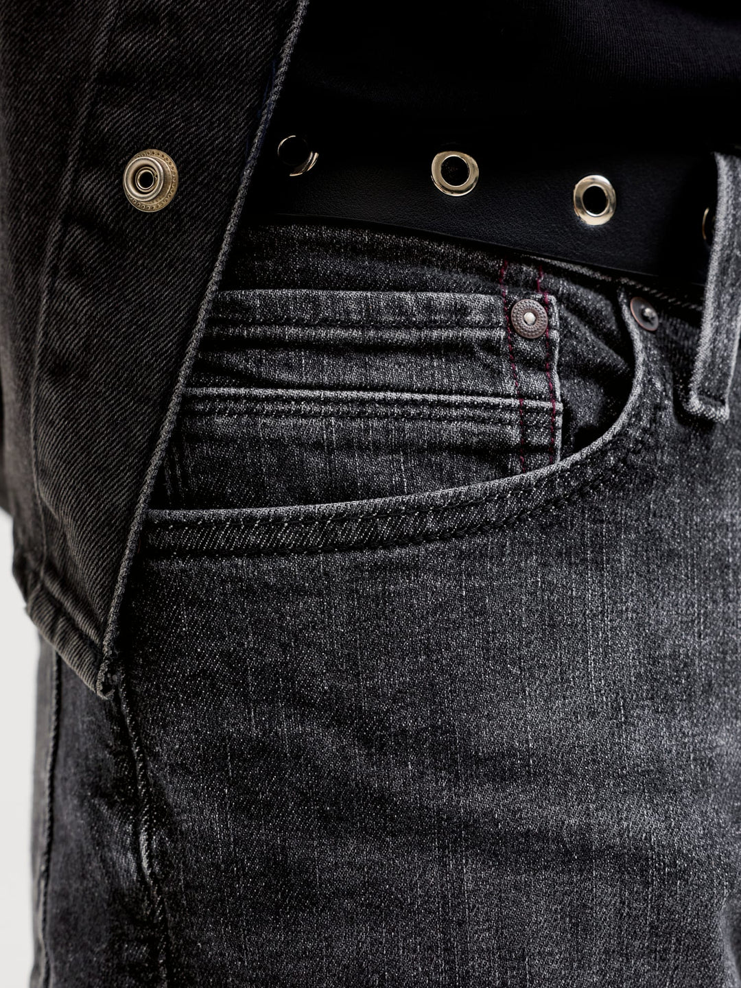 Jack & Jones 12278239 Clark jeans regular fit – heren - Black Denim - L32