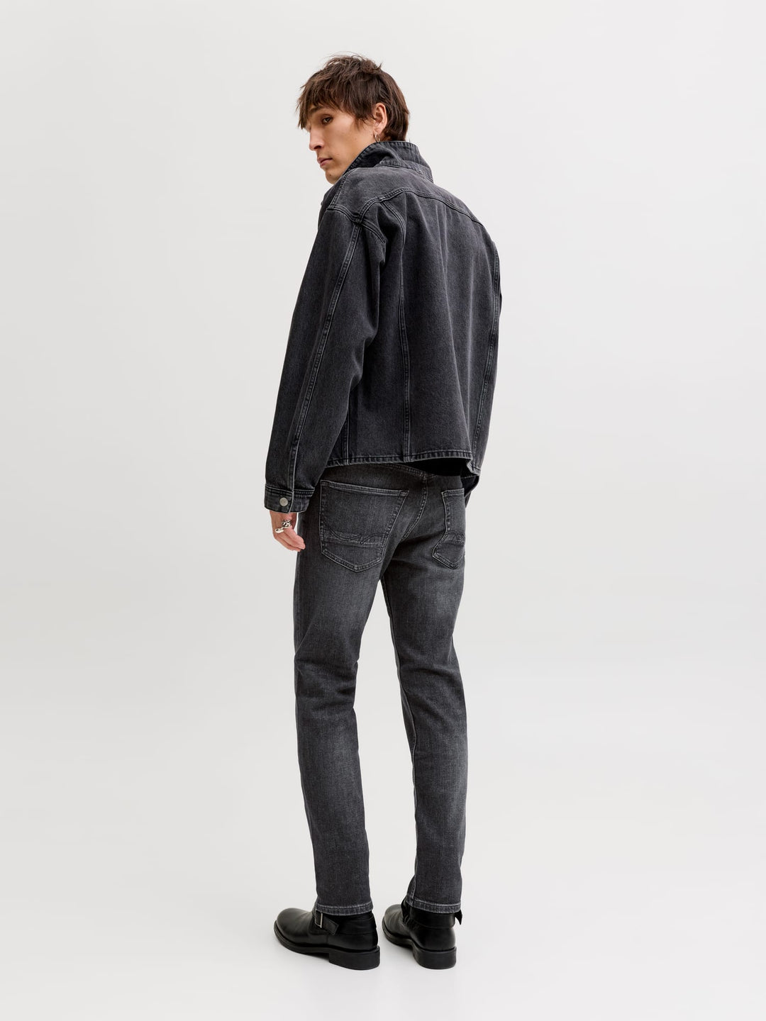 Jack & Jones Clark jeans zwart - heren regular fit - Black Denim - L34
