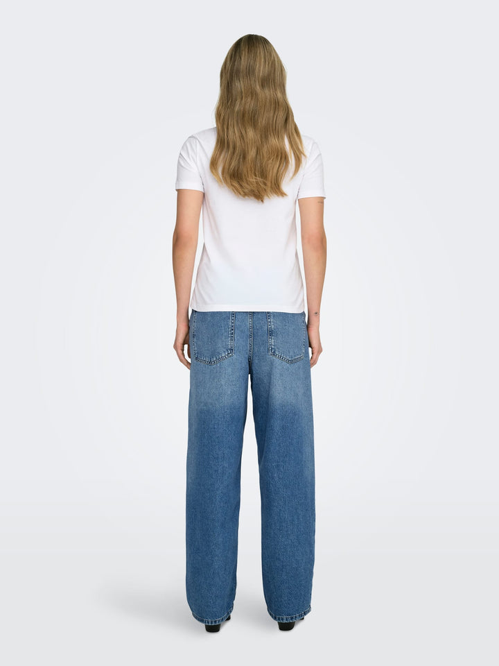 Only 15367568 lita t-shirt k/m dames off-white