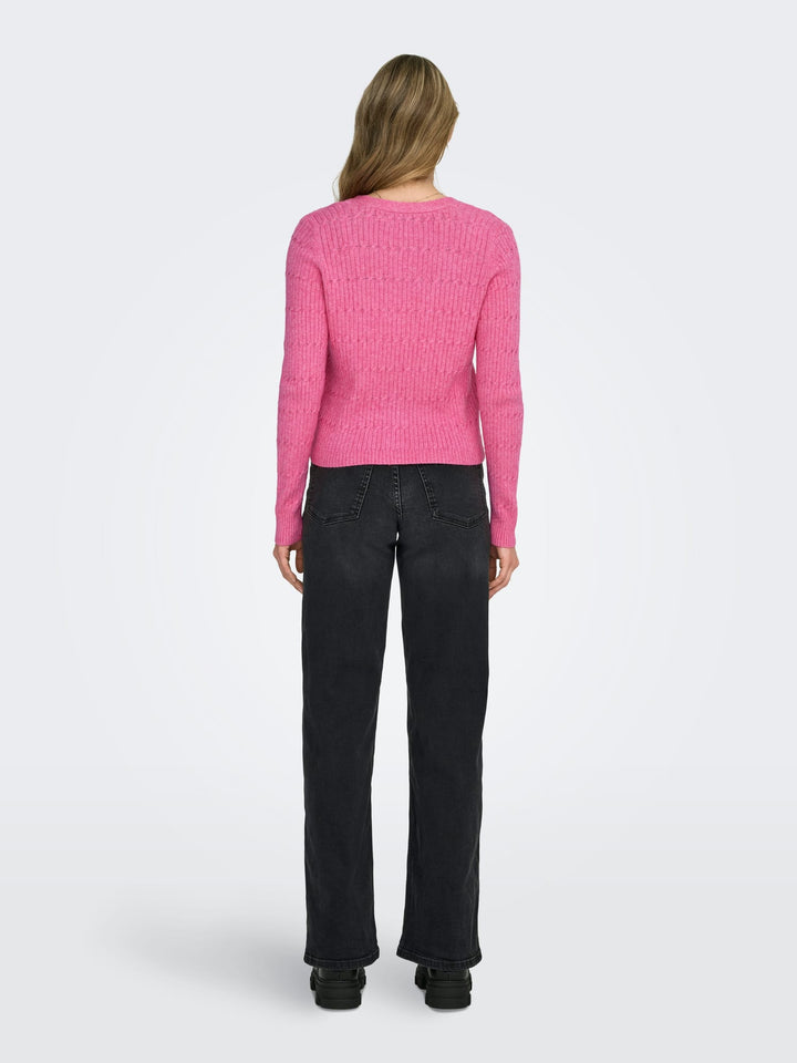 Only ONLKATIA vest gebreid dames - roze