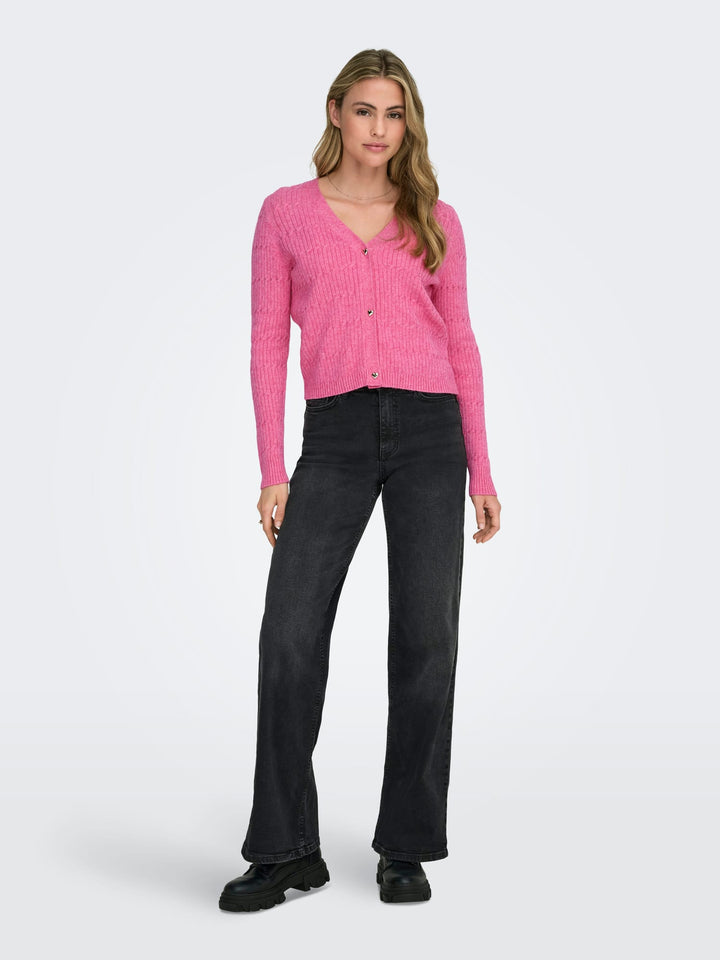 Only ONLKATIA vest gebreid dames - roze