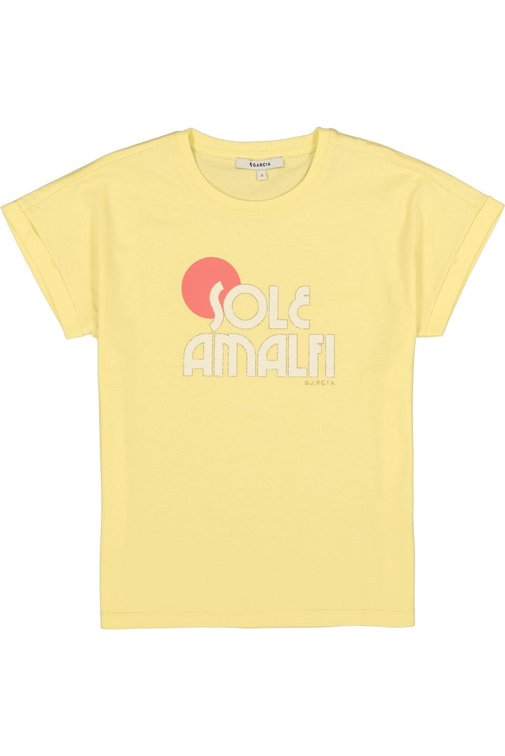 Garcia woman Q260001 T-shirt geel – dames